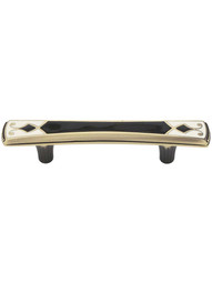 Canterbury Cabinet Pull - 3 inch Center-to-Center in Black and White.